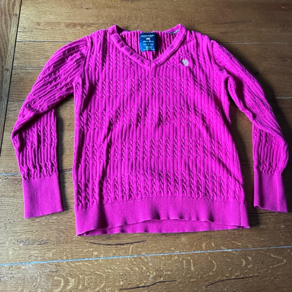 U.S. Polo Assn. Fuchsia Knit Top